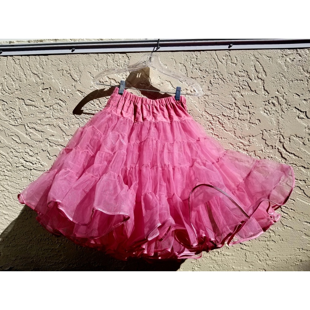 Candy Pink Petticoat Tutu • Vintage 80's Skirt